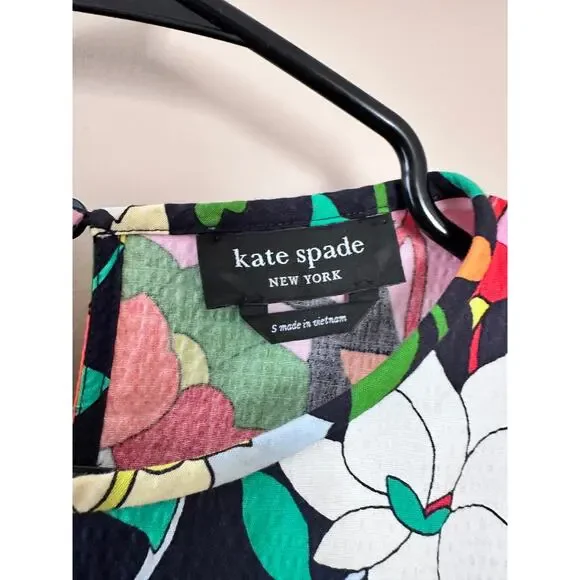 Kate Spade Flower Bed Lawn Floral Midi Dress - Picture 4 of 9